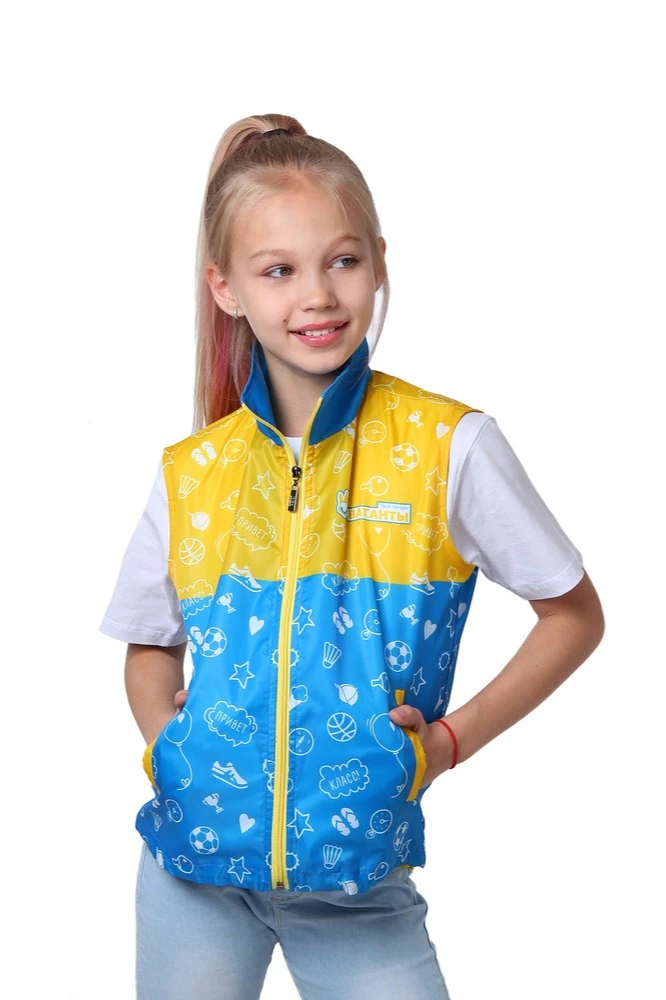 Жилет Брендон без подклада детский, с полной запечаткой#6