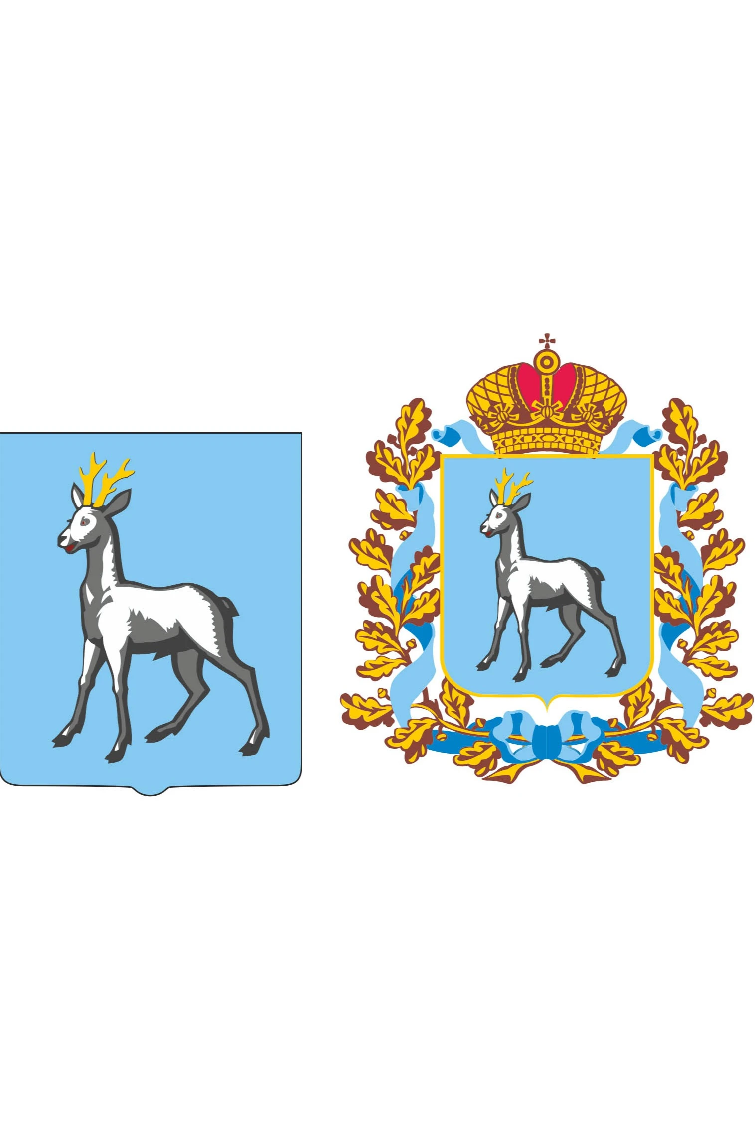 Герб Самарской области 35х43 см, вышитый#1