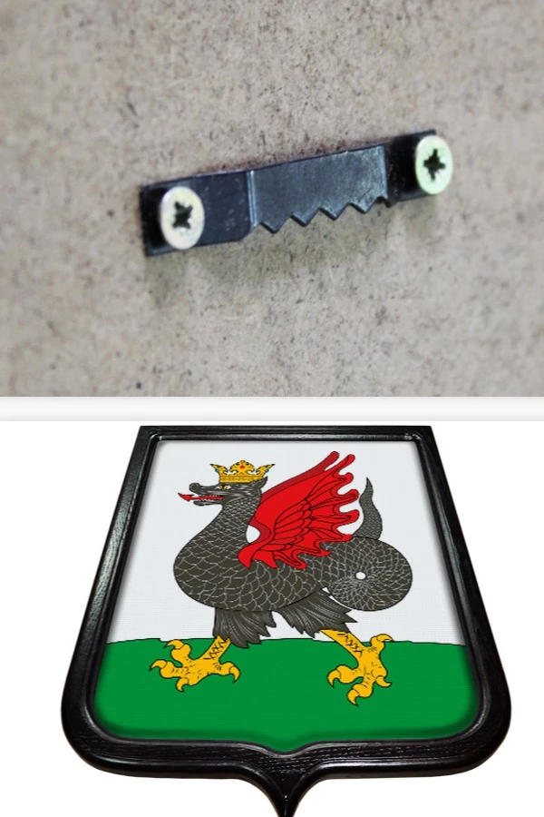 Купить Герб Казани 35х43 см печатный темная рамка Купить Герб Казани 35х43 см печатный темная рамка