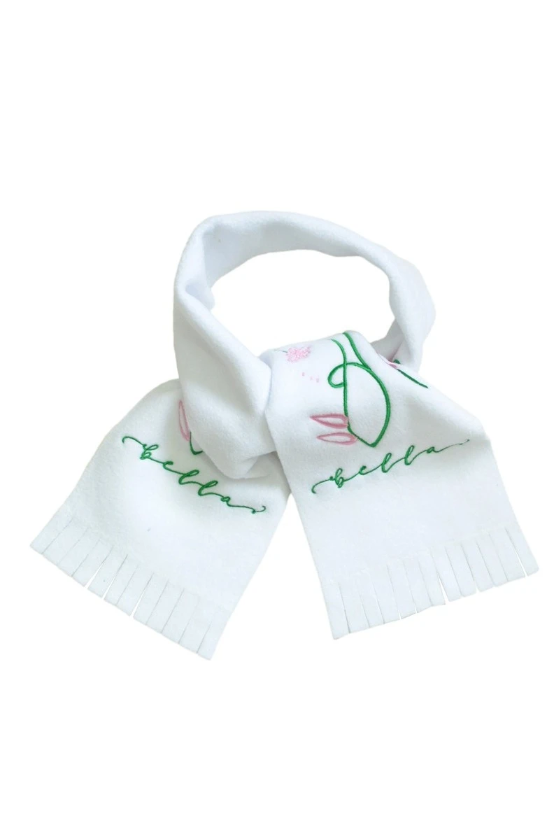 Купить шарф флисовый 15х100 см (однослойный) "Вышивка"