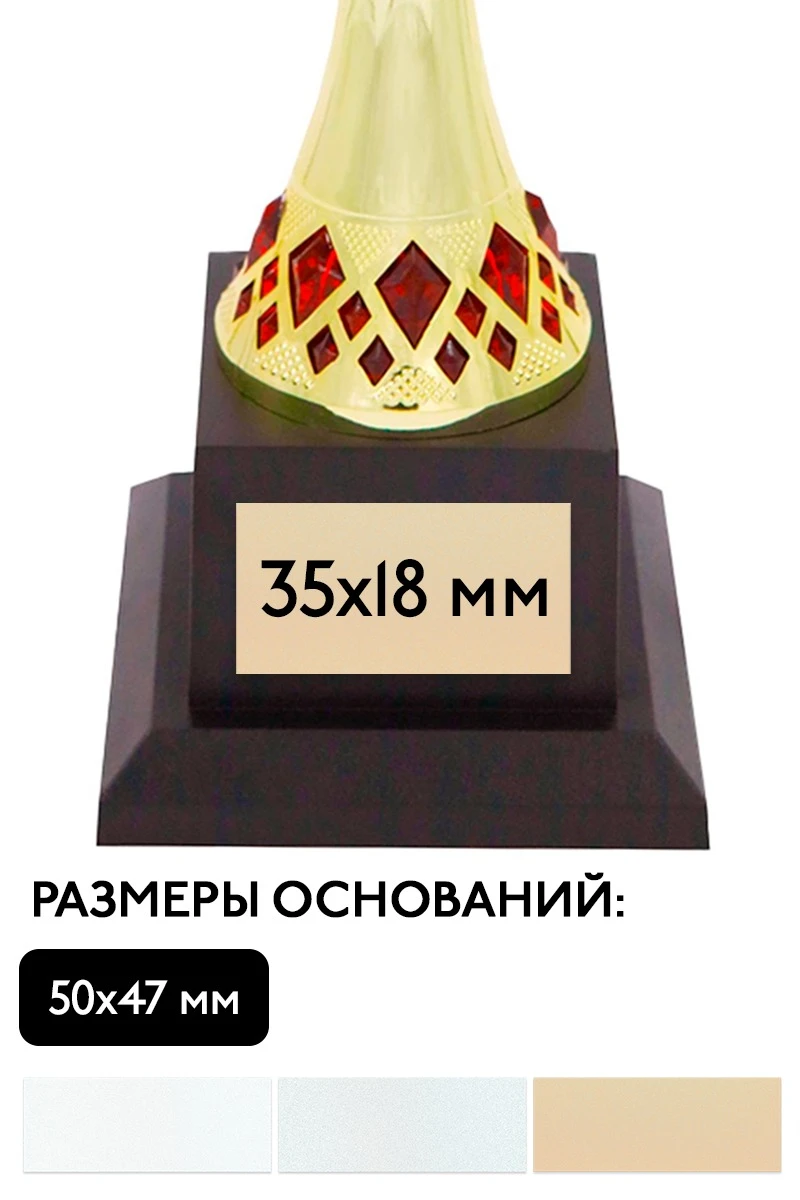 Шильд прямоугольный 35x18 мм#3
