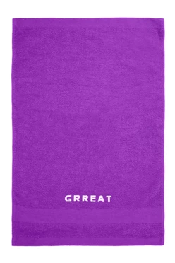 Купить полотенце махровое 40х70 см с вышивкой (Color), сиреневое