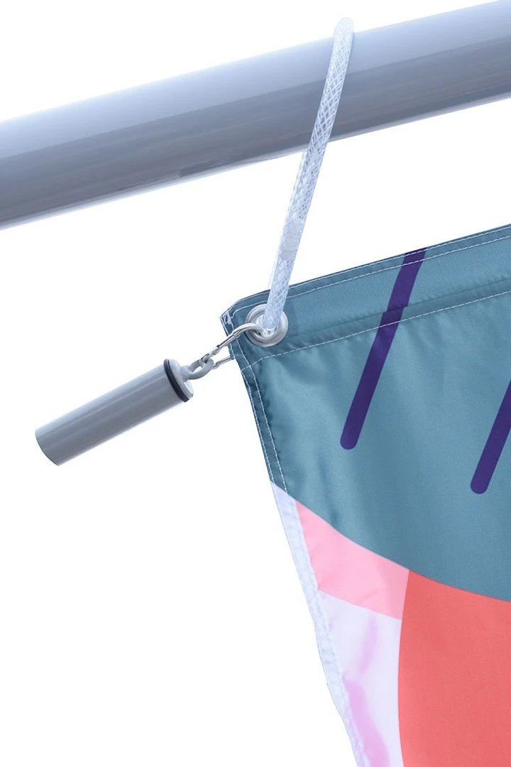 Флагшток алюминиевый с плечом с закрытым механизмом 8 м (покраска), Нептун#2