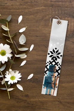 Купить ремувку-шеврон 3х15 см с люверсом и кольцом, с принтом "The Nutcracke"