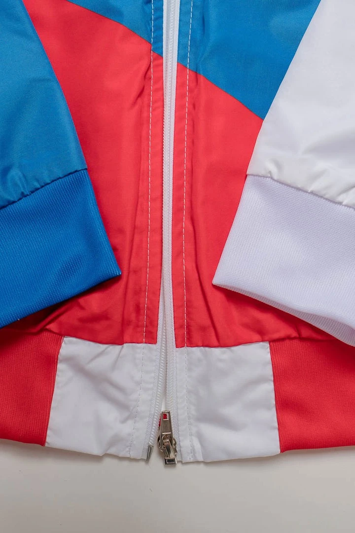 Ветровка Спортинг с двойным воротником унисекс, с полной запечаткой "Tricolor"#5