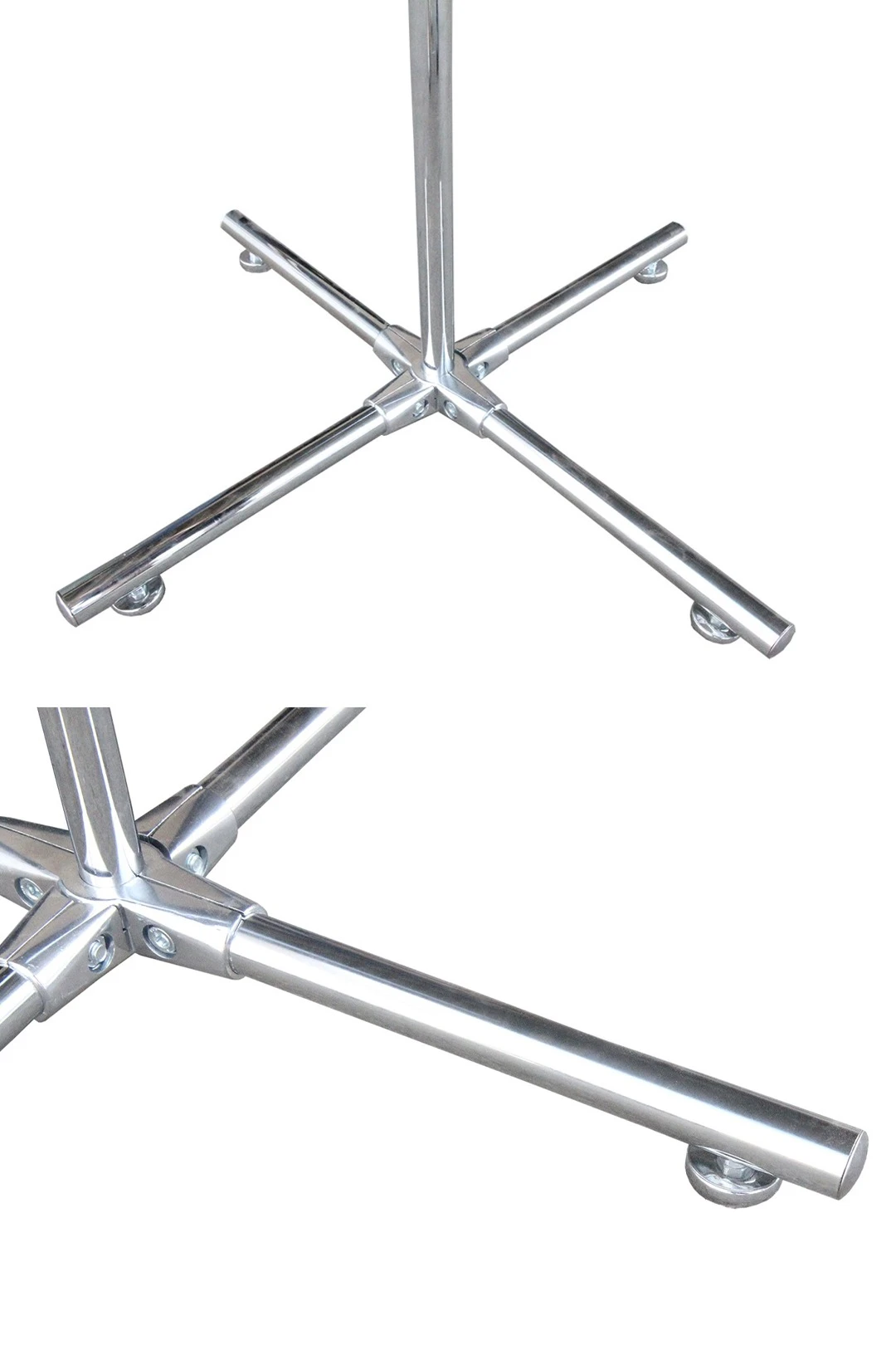 Подставка напольная хромированная с основанием Крест 1 шток 2 метра#2