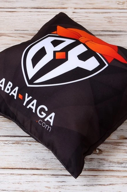 Подушка 35х35 см, с принтом "Baba Yaga"#1