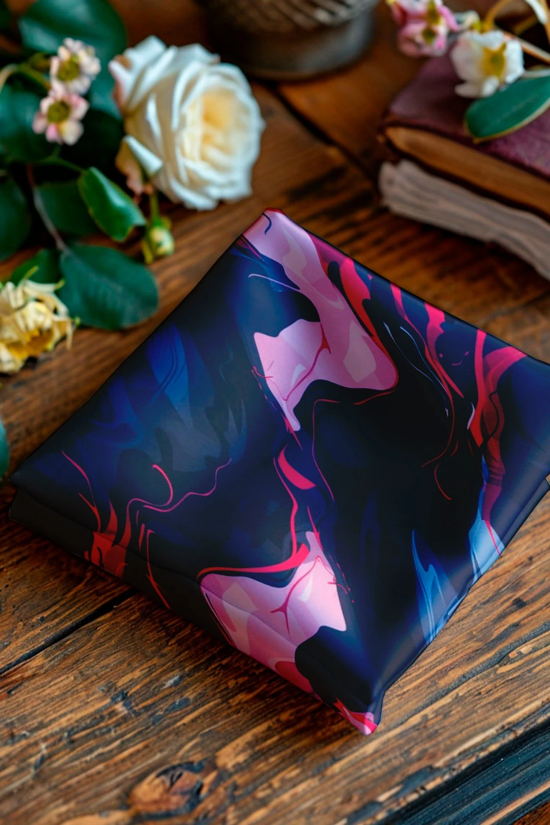 Купить косынку Шарлотта 70х70х100 см, с полной запечаткой "Black place"