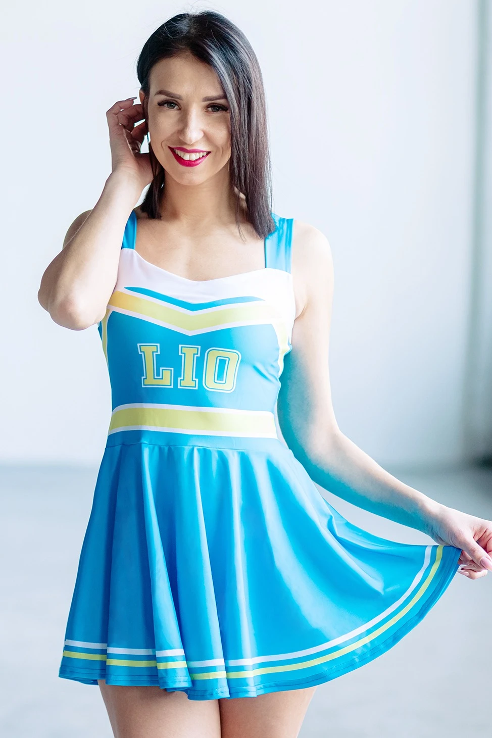 Платье Медисон с шортами женская, с полной запечаткой "Lapis lazuli"#1