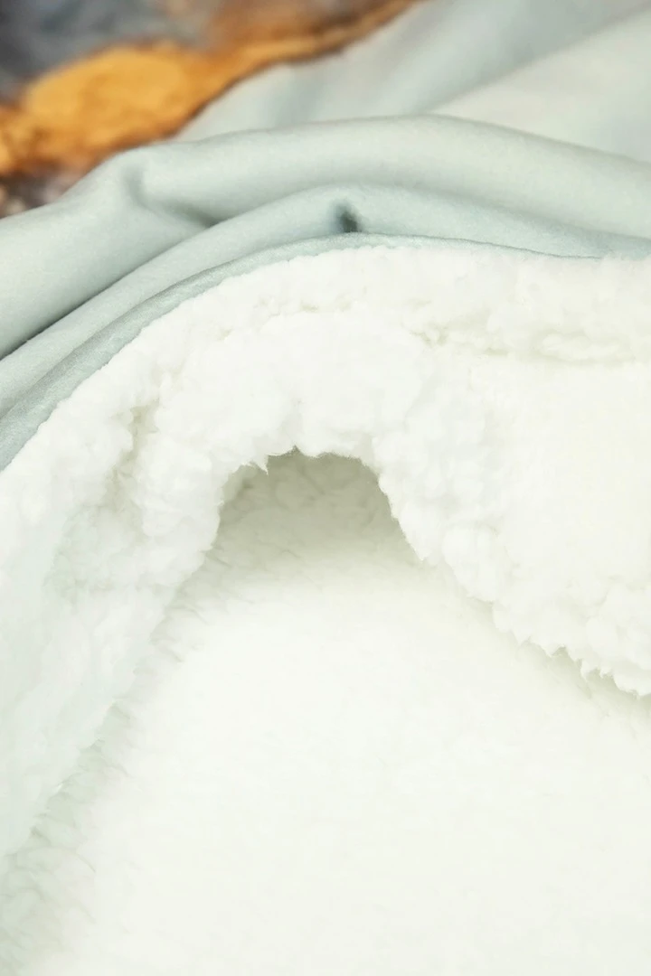 Плед Слипи флисовый 140х170 см (двухслойный), с принтом "Mramor"#3