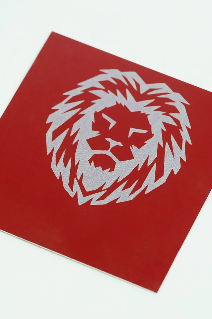 Купить алюминий глянцевый 200х300 мм 0,45 мм, бордовый/серебро