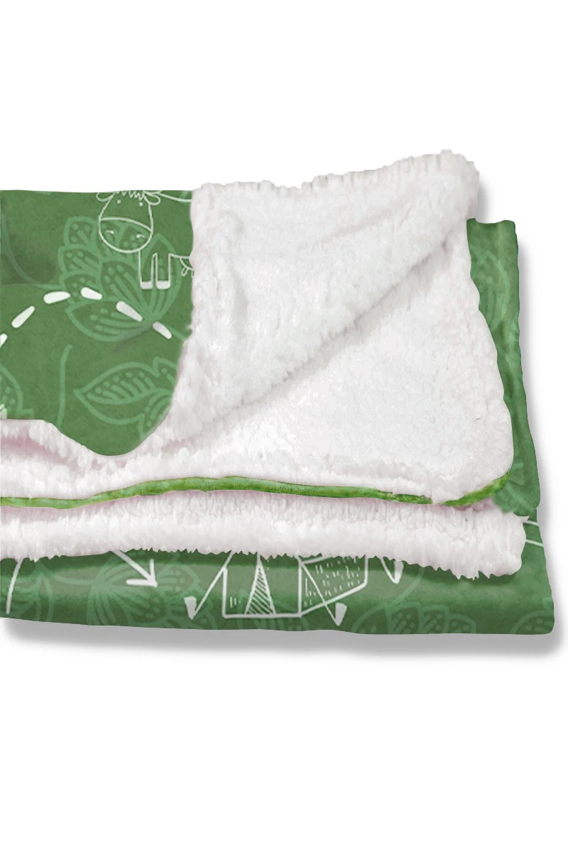 Купить плед Слипи флисовый 140х200 см (двухслойный), с принтом "For long-distance travel"