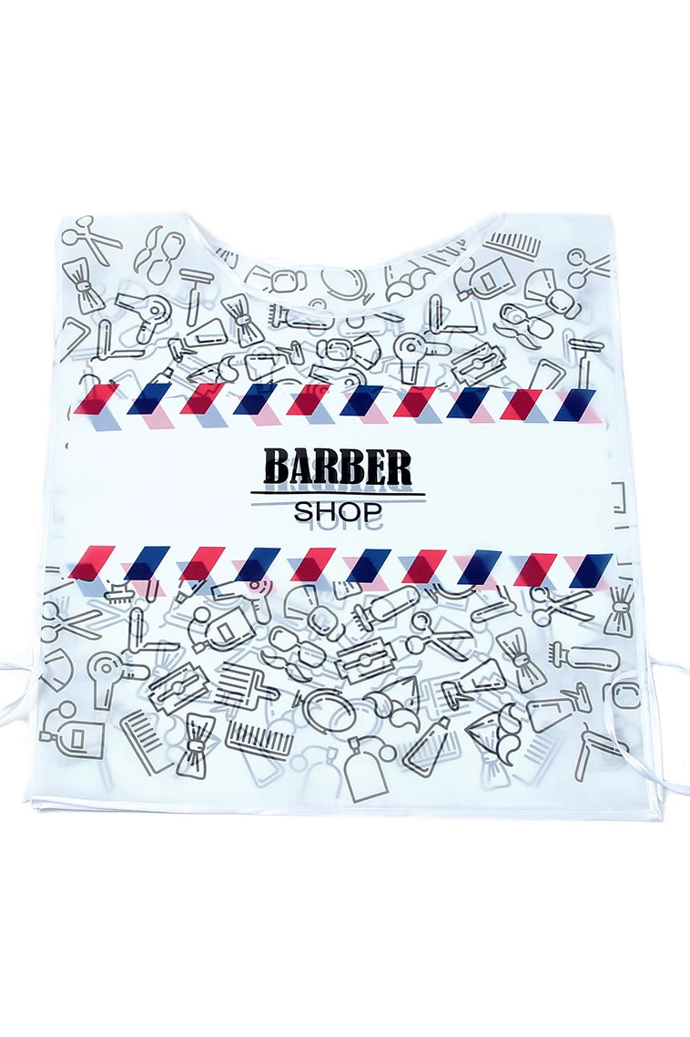 Накидка Инсайт 50х55 см, с полной запечаткой "BARBER SHOP"#7