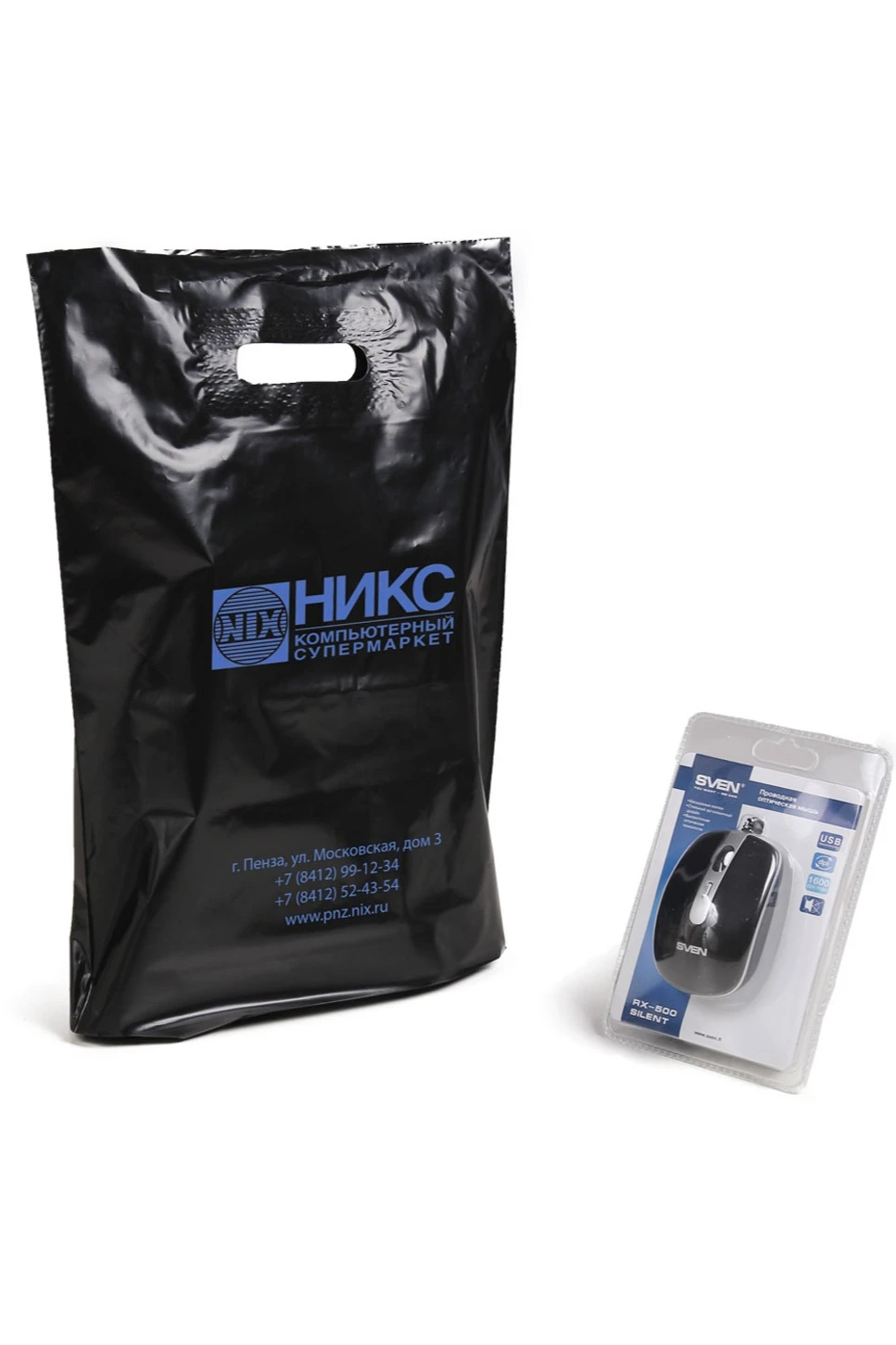 Пакет с вырубной ручкой 30х40 см (50 мкм)#2