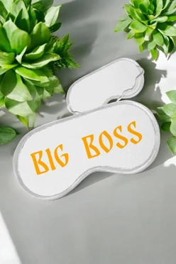 Купить маску для сна с принтом "Big Boss"