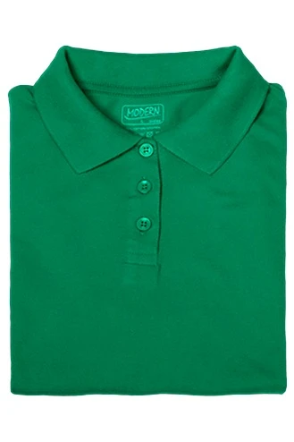 Поло Престиж женская (Modern) зелёная (хлопок)#10