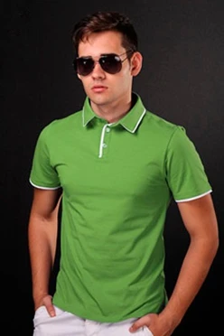 Купить футболку Поло Лайн унисекс салатовую