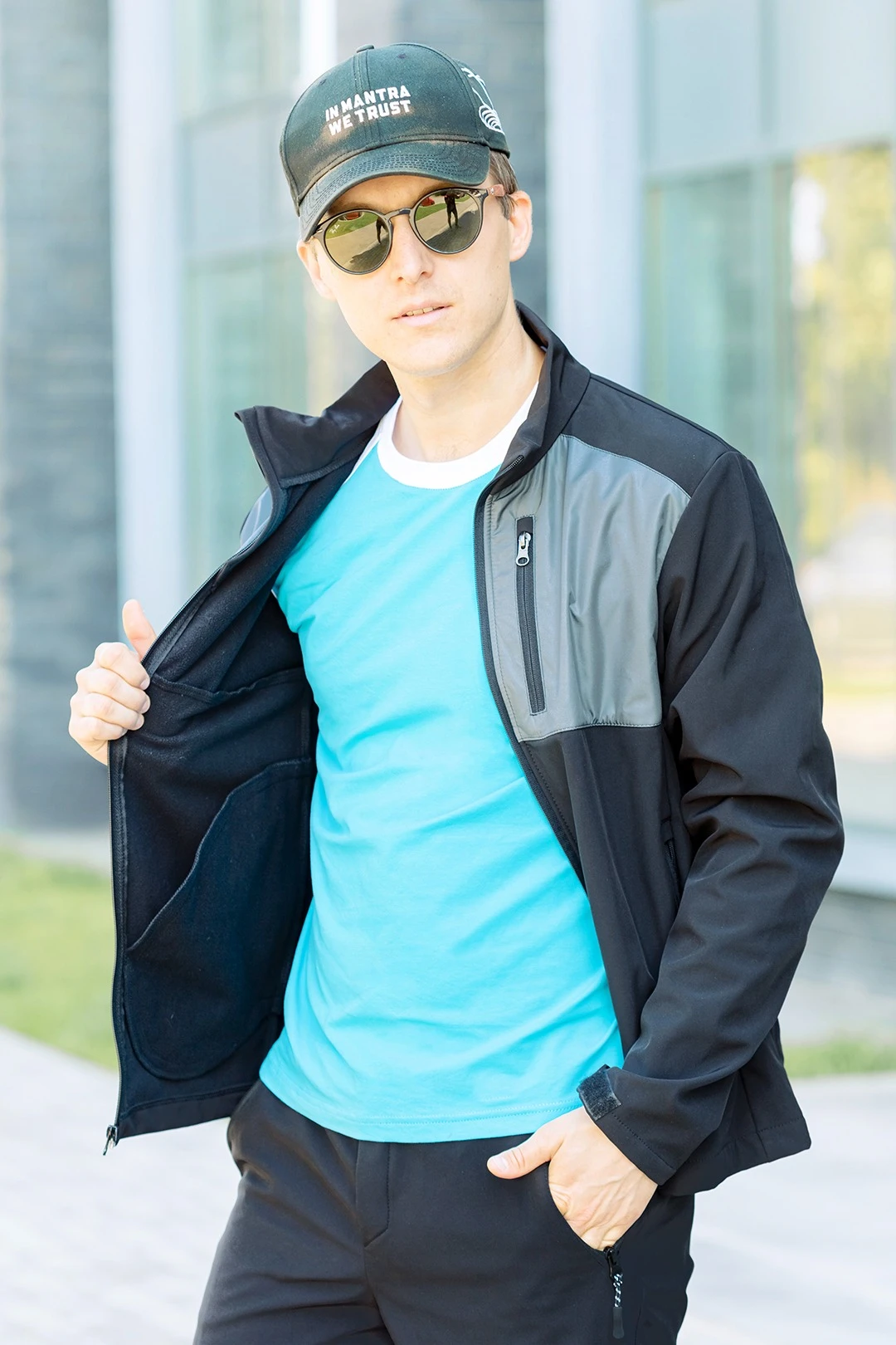 Купить ветровку Вермон из софтшелла унисекс, с частичной запечаткой "Silver"