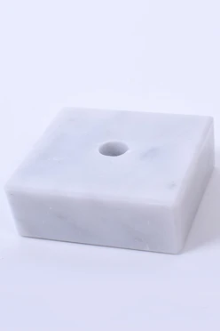 Основание каменное, белый мрамор 65х65х20 мм#1