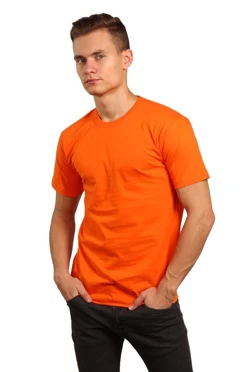 Купить оранжевую футболку Премиум унисекс (Modern)