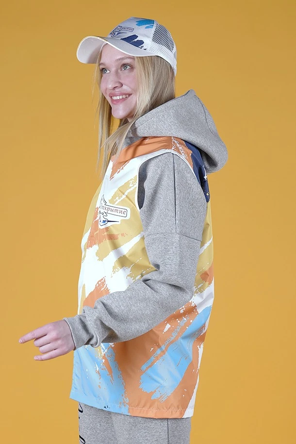 Жилет Парма без подклада унисекс, с полной запечаткой#7 Жилет Парма без подклада унисекс, с полной запечаткой#7