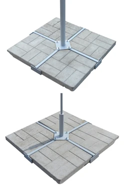 Плитка тротуарная 40х40х5 см для основания Крест#1