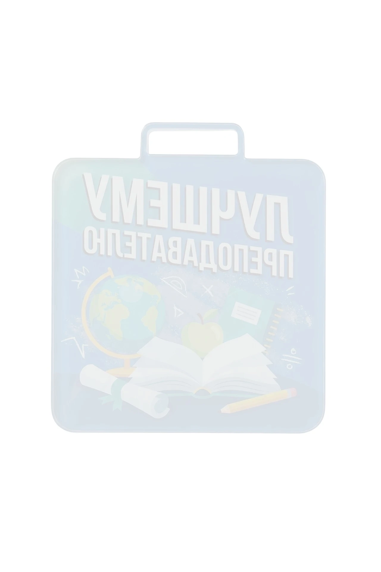 Медаль из акрила АК5039 Квадрат 50 мм с печатью "To the best teacher"#1