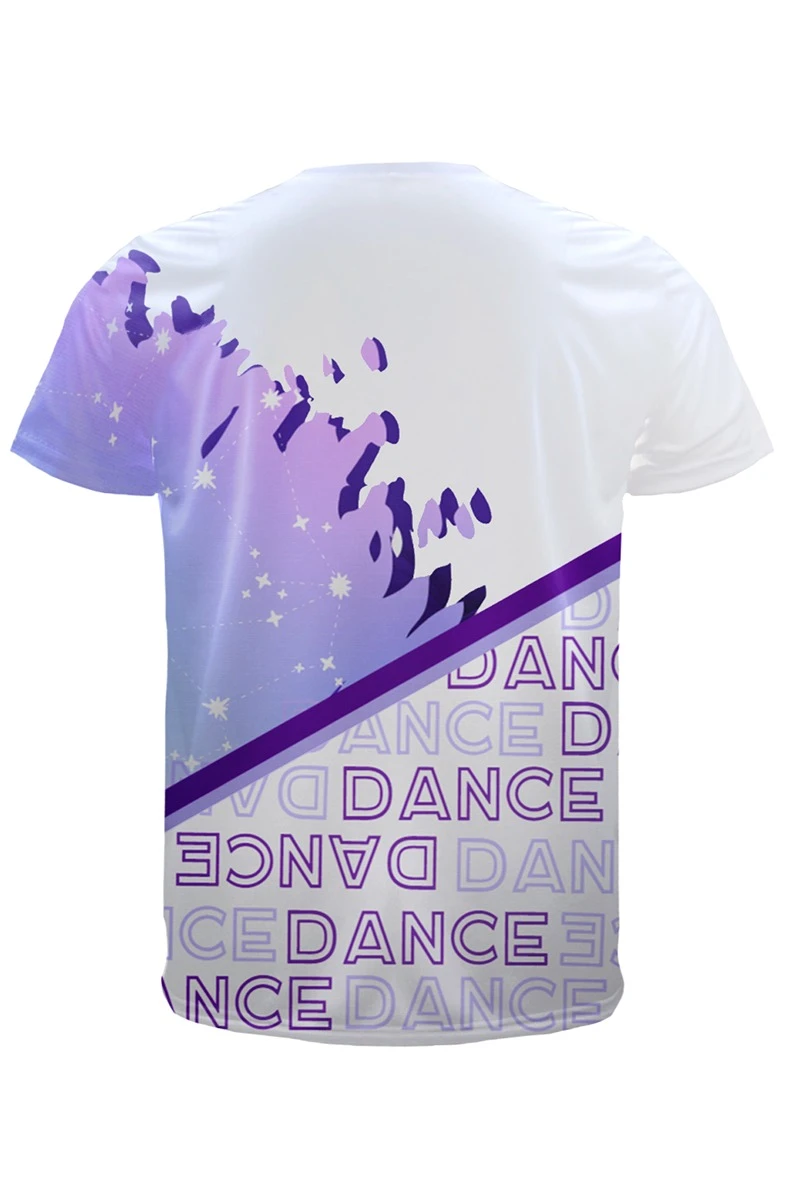 Футболка Спэйс V-ворот унисекс с полной запечаткой (полиэстер)#1