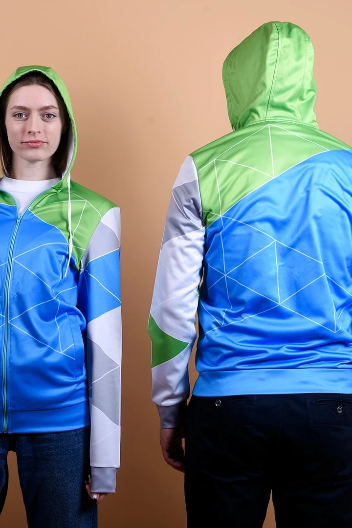 Балахон Ронни унисекс из адидаса с полной запечаткой "Reams"#2