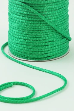 Купить шнур круглый с сердечником 6 мм пэ, зеленый
