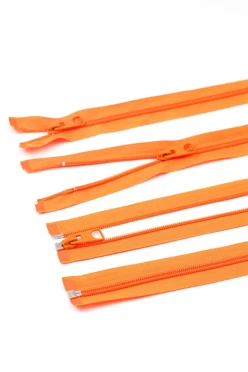 Купить молнию тип 5 разъемную 80 см, оранжевую