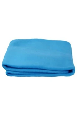 Купить голубой плед Классик флисовый 155х170 см