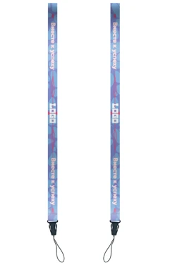 Купить ленту для бейджа атлас ширина 2 см, с карабином-люкс, с печатью  "Вместе к успеху"