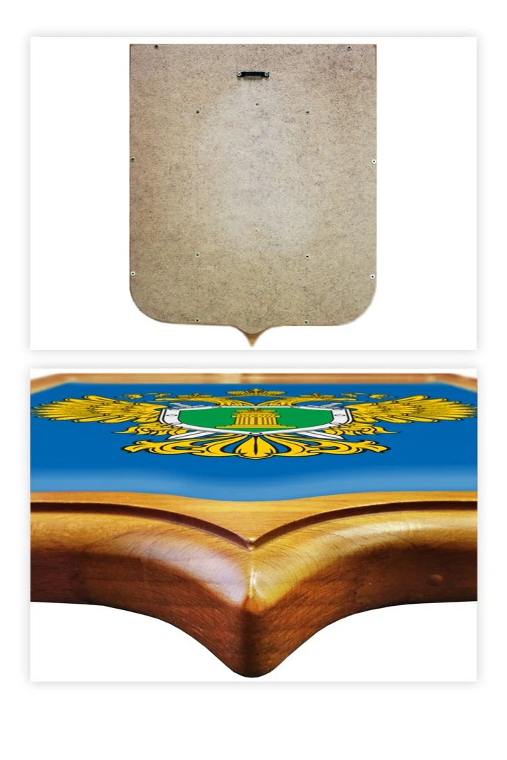 Купить Герб Генеральная прокуратура РФ размер 53х61 см печатный рамка светлое дерево