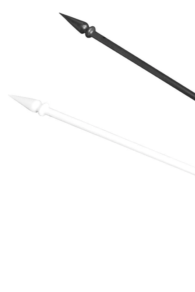 Купить спицу пластиковую 31 см Ø 5 мм черный