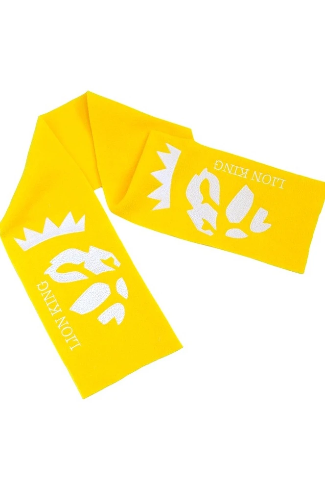 Шарф флисовый однослойный 15х100 см, однотонный "Lion king"#5