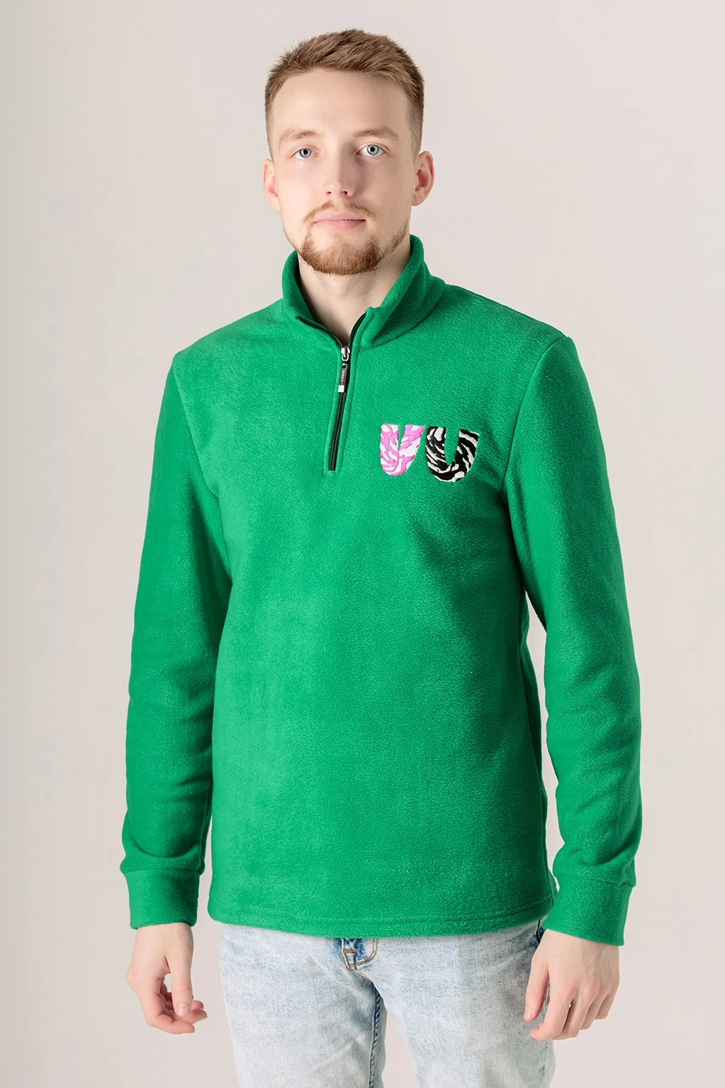 Толстовка Саймон флисовая унисекс, однотонная "UU"#2