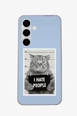 Купить чехол для Samsung S24 с принтом "I hate people"