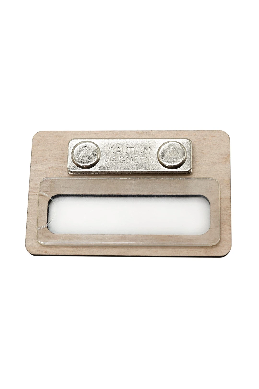 Бейдж из фанеры с гравировкой 47х73 мм "Paulig"#2