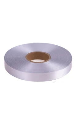 Купить ленту сaтин шириной 15 мм, однотонную серую