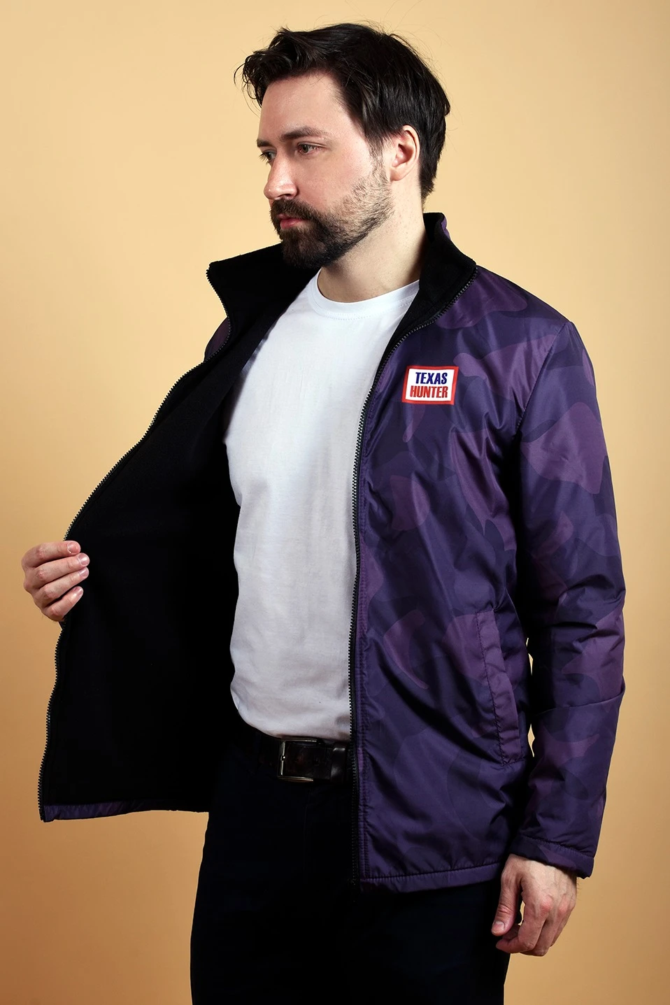 Купить куртку Бриз унисекс, с полной запечаткой "Purple"