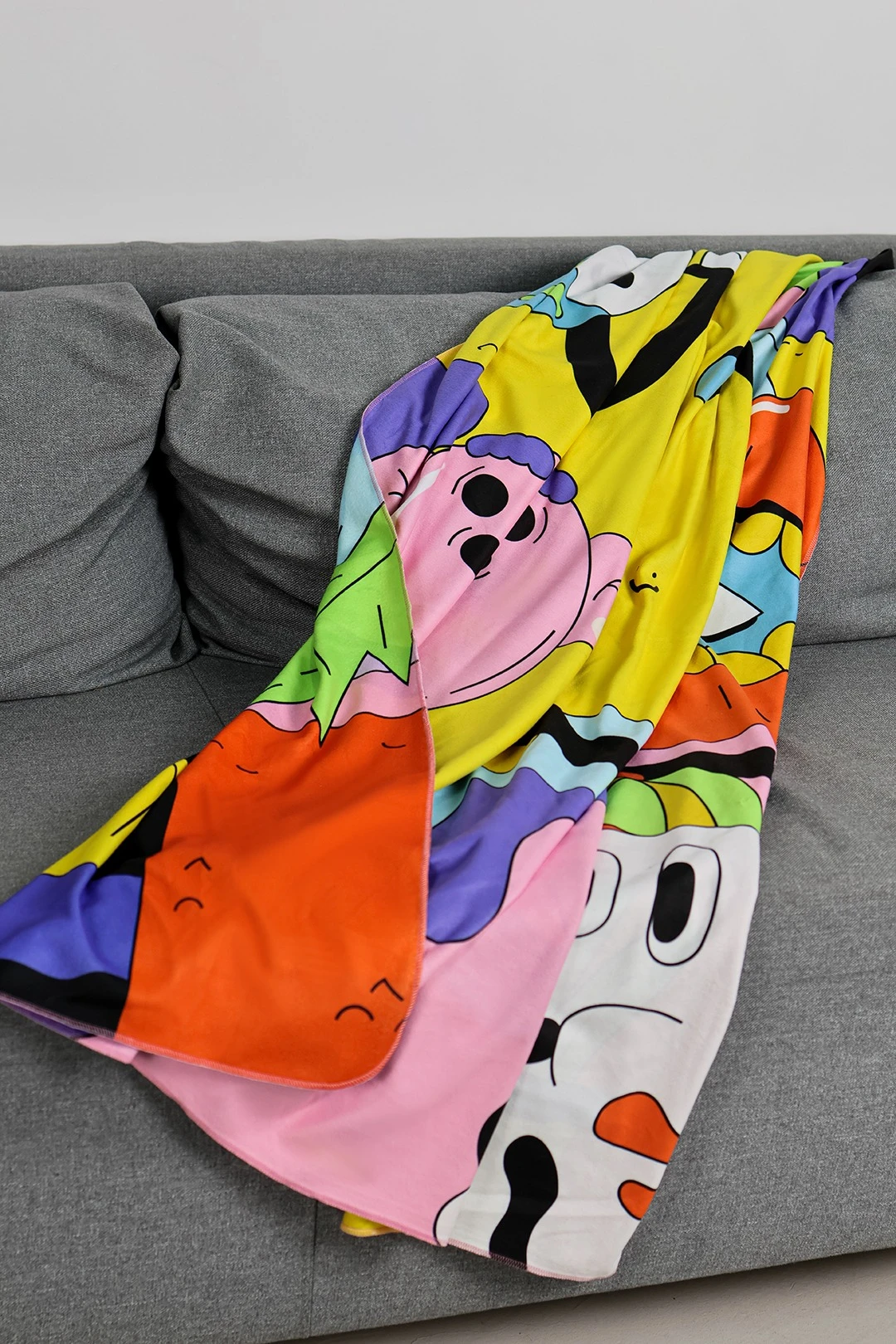 Плед Палитра флисовый 150х170 см, с принтом "Cartoon"#1