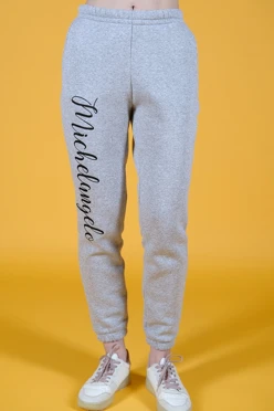 Брюки Итан из футера женские, однотонные#2