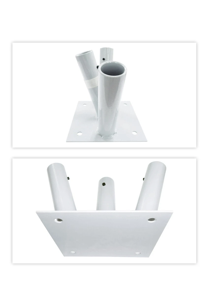 Кронштейн козырьковый на 3 штока с алюминиевыми древками 2 м#3