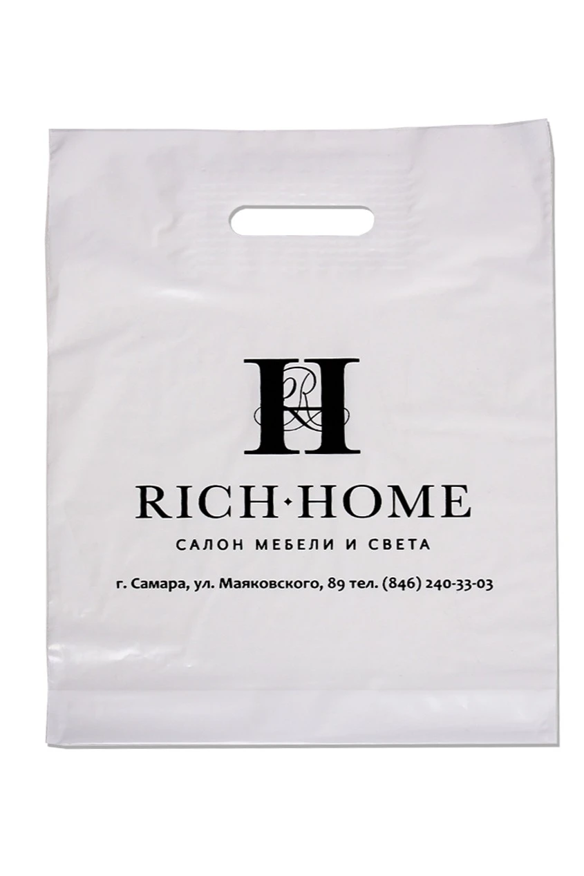 Пакет с вырубной ручкой 40х50 см (50 мкм)#2