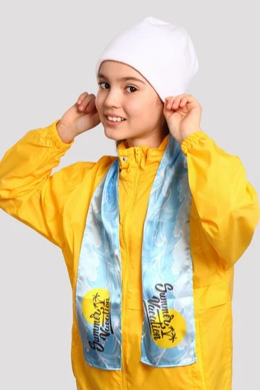 Шапка Вайт флисовая однослойная детская, однотонная белая#2