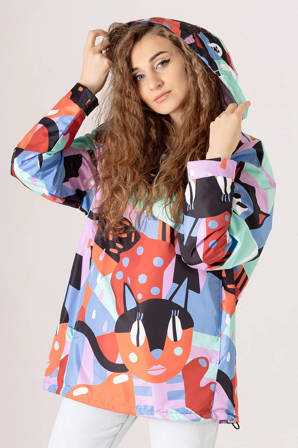 Анорак Рэйбел унисекс с полной запечаткой "UMS"#2 Анорак Рэйбел унисекс с полной запечаткой "UMS"#2