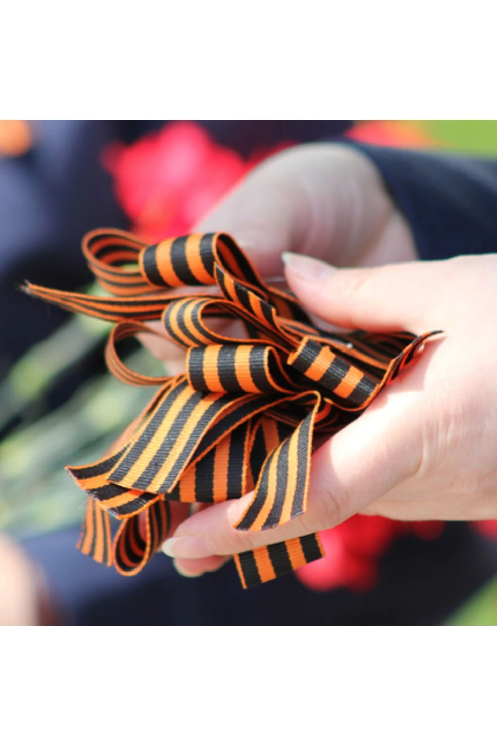 Лента георгиевская в рулоне 100 метров, ширина 3,5 см#3 Лента георгиевская в рулоне 100 метров, ширина 3,5 см#3