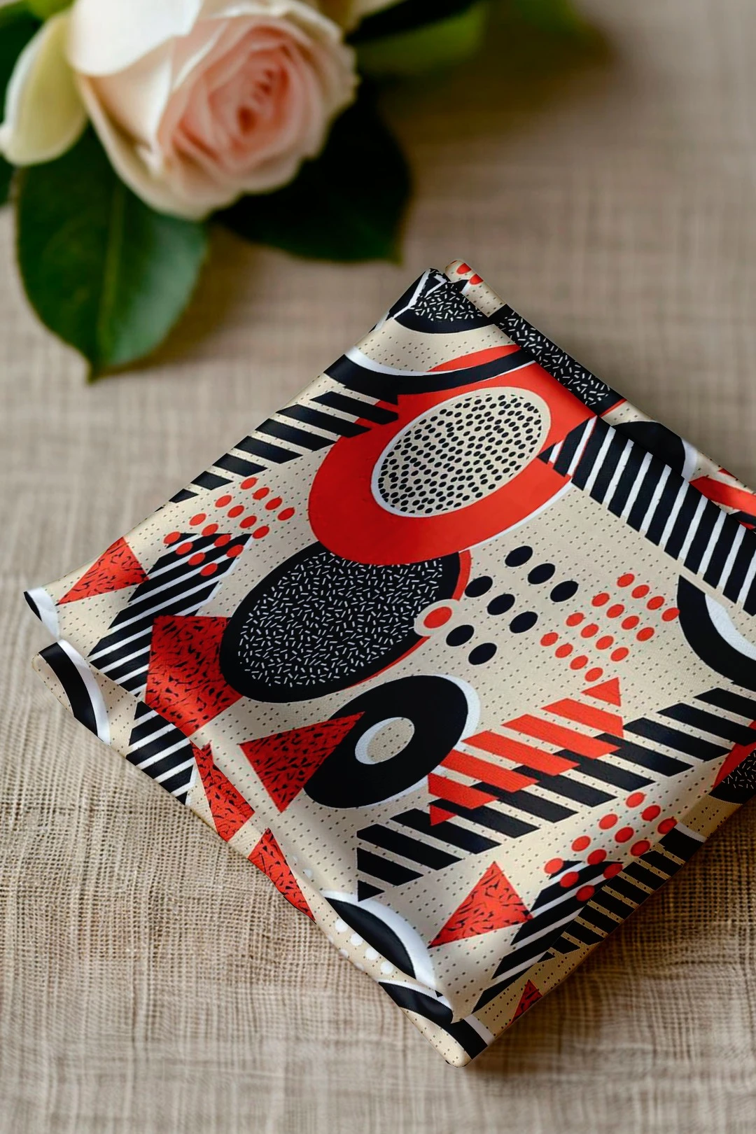 Купить косынку Шарлотта 65х65х95 см, с полной запечаткой "Geometry"