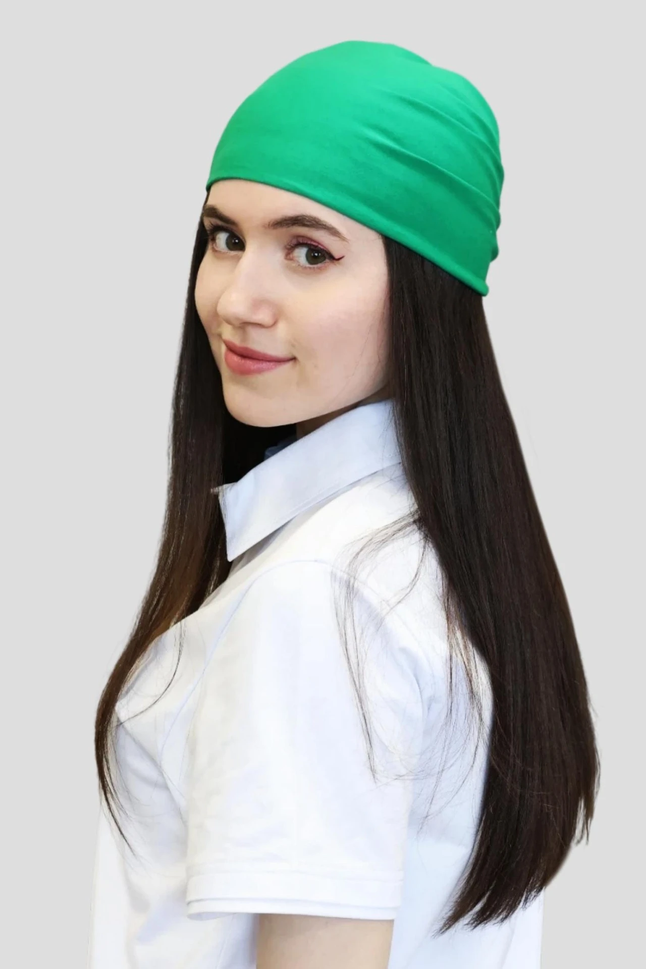 Купить бандану трикотажную взрослую 75х75х105 см, однотонную